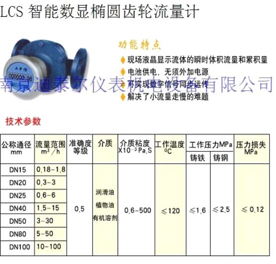 椭圆齿轮流量计
